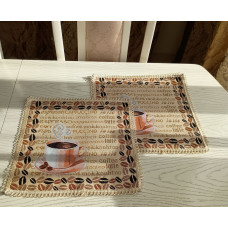КОФЕ 35Х35 С ЛЮРЕКСОМ (СВЕТЛ) КОФЕ 35Х35 С ЛЮРЕКСОМ (СВЕТЛ)